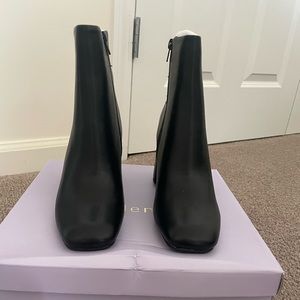 Square toe ankle boots
